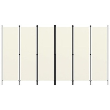 Экран 6-панельный, кремовый, 300 х 180 см.