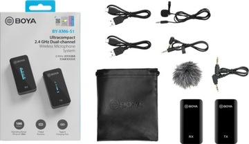 Комплект беспроводной передачи звука Boya BY-XM6-S1 (RX+TX)