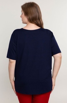 Klasyczna dzianinowa bluzka PLUS SIZE rozm. 48-62