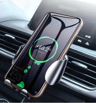 ДЕРЖАТЕЛЬ ДЛЯ ТЕЛЕФОНА ИНДУКТИВНОЕ ЗАРЯДНОЕ УСТРОЙСТВО 10 Вт QC3.0