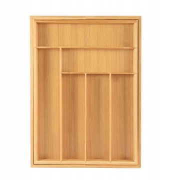 Wkład do szuflady na sztućce 52 x43 cm bambus1501