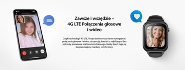 Умные часы Garett Kids Essa GO 4G черные GPS ВИДЕОЗВОНКИ PL МЕНЮ