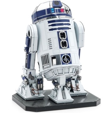 Металлический земляной дроид R2-D2 Цветная 3D металлическая модель