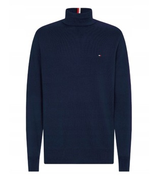 Tommy Hilfiger MW0MW28048, męski sweter z golfem, granatowy, r.XXL