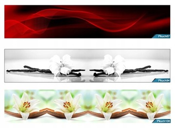 Моющиеся фотообои для кухни ЛАМИНАТ 400х60 разные