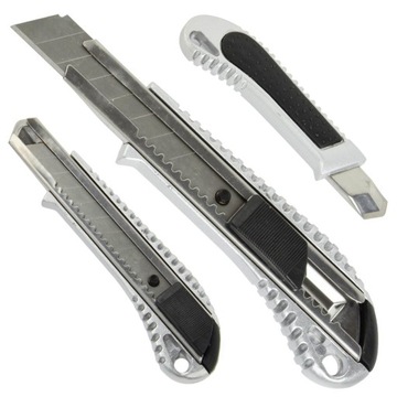 METAL-OWY NÓŻ NOŻYK DO TAPET OSTRZE ŁAMANE 18 MM