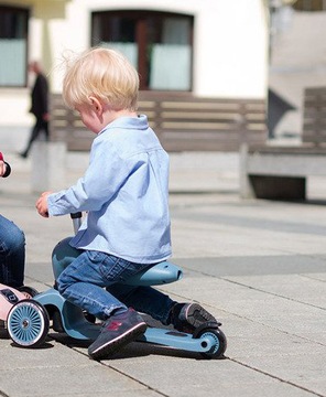 Детский самокат 2-в-1, Scoot and Ride, трехколесный, возраст 1-5 лет.