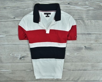 TOMMY HILFIGER Koszulka Polo Męska Slim Fit / XL