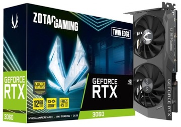 Karta graficzna Zotac GeForce RTX 3060 12GB Twin Edge GDDR6 3xDP/HDMI LHR