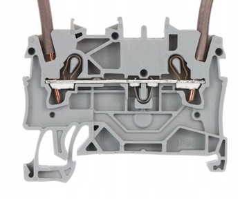 Szybkozłączka szynowa WAGO TH35 0,25-1,5 mm² szara