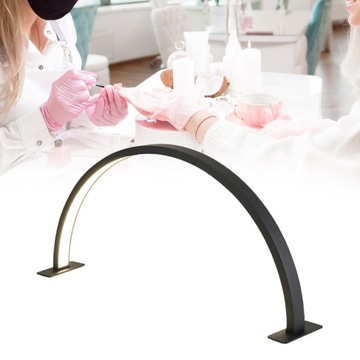 Настольная лампа для ногтей Half Moon 20 Вт Профессиональная светодиодная лампа для ногтей Nail Tech Черный