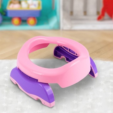 ТУРИСТИЧЕСКИЙ ГОРШОК ПОРТАТИВНЫЙ, СКЛАДНОЙ, КРЫШКА НА УНИТАЗ, 2 В 1, ДЛЯ ДЕТЕЙ