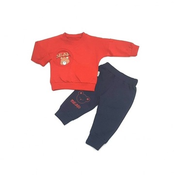 KOMPLET CHŁOPIĘCY DRES DZIECIĘCY BLUZA SPODNIE 74