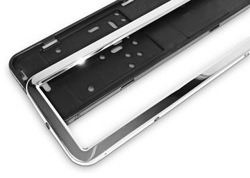 РАМКИ НОМЕРНЫХ ЗНАКОВ ХРОМИРОВАННАЯ НЕРЖАВЕЮЩАЯ СТАЛЬ КОМПЛЕКТ РАМОК НОМЕРНЫХ ЗНАКОВ