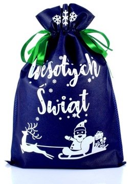 WOREK NA PREZENT ŚWIĄTECZNY TORBA PREZENTOWA XL