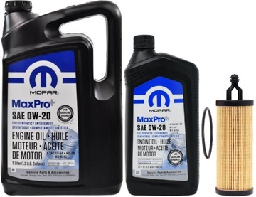 MOPAR 0W20 5,9L + FILTR ZAMIENNIK PENTASTAR 3,6