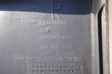 ОБИВКА БОКОВИН ПЕРЕДНЕЙ ДВЕРИ GOLF VI GTD GTI HB 3D