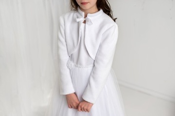 Bolerko komunijne polarowe r.152