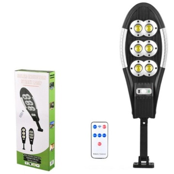 LAMPA SOLARNA ULICZNA LATARNIA LEDCOB+UCHWYT+PILOT