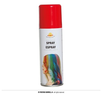 SPRAY DO FARBOWANIA WŁOSÓW LAKIER CZERWONY 125ml