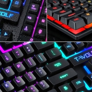 НАУШНИКИ RGB, КЛАВИАТУРА, КОВРИК ДЛЯ МЫШИ, НАБОР