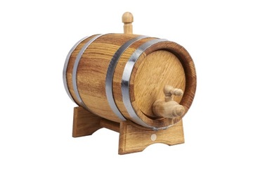 Дубовая бочка 3л для виски, самогона, вина, ликеров (с сертификатом ПЖ)