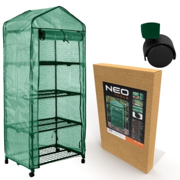 NEO МИНИ-БАЛКОННАЯ ТЕПЛИЦА 4 УРОВНЯ 69x49x160см ПЭ ФОЛЬГА ТУННЕЛЬ ФОЛЬГИ