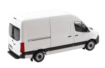 Mercedes-Benz Sprinter Kasten 2018, белый, Norev, масштаб 1:18, ограниченная серия, 1/1000