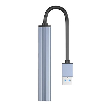 Orico Hub USB 5 Гбит/с 1x USB-A 3.1, 3x USB-A 2.0, алюминий, кабель 15 см