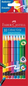 Kredki ołówkowe Faber Castell z gumką 10 kolorów