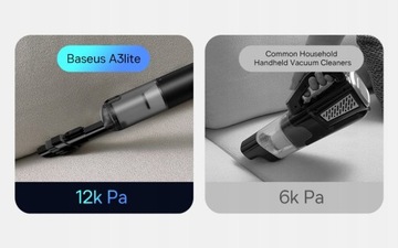 Автомобильный пылесос Baseus 4in1 12000Pa с воздушным насосом