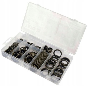 НАБОР МЕТАЛЛИЧЕСКИХ И РЕЗИНОВЫХ ШАЙБ 150 ШТ.