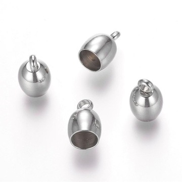 Końcówki do Sznura Stal Nierdzewna 10.5x7mm 4szt