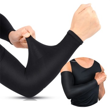 ОХЛАЖДАЮЩИЕ РУКАВА ДЛЯ РУК, 2 ШТ., ПАРА ГОРЯЧИХ РУКАВОВ, УНИВЕРСАЛЬНЫЕ, ЧЕРНЫЕ