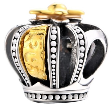 SREBRNY CHARMS KORONA KRÓLEWSKA ZAWIESZKA BEADS