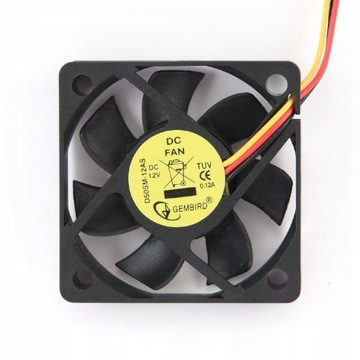 GEMBIRD wentylator 5cm 50x50x10 3pin 12V