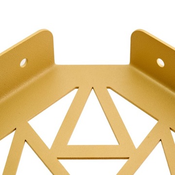 2 x СТАЛЬНАЯ ОПОРА LOFT GOLD - РУЧКА ДЛЯ ПОДДЕРЖКИ ПОЛКИ + ВИНТЫ