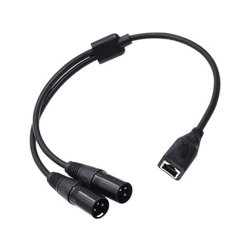 ch-XLR 3Pin Male to RJ45 Adapter Extension Cable