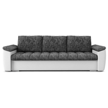 TRZYOSOBOWA KANAPA WYGODNA SOFA biel, grafit