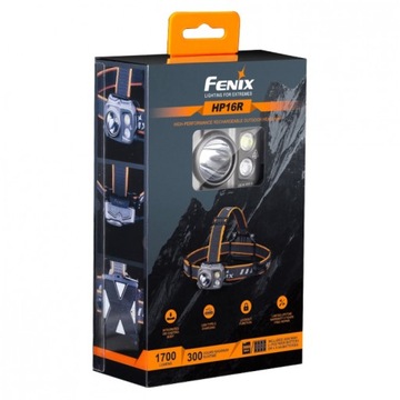 FENIX АККУМУЛЯТОРНЫЙ ФАР USB 1250лм 260м 3000мАч 3LED HP16R
