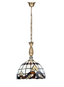 LAMPA WISZĄCA ,SUFITOWA WITRAŻ TIFFANY RAWEN 775/M