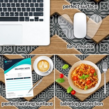 защитный коврик для офисного стола, деревянный элемент