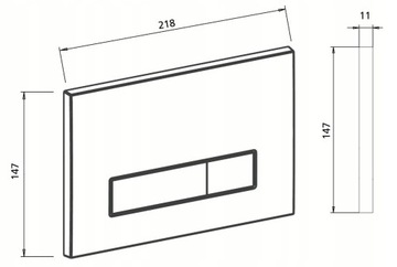 Werit Jomo Trend Przycisk WC SLS Biały