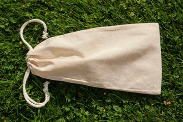 СУМКА ИЗ ХЛОПКА ЭКРУ 15х30 см Натуральный 140г в ПОДАРОК ​​ECO TRINKLES