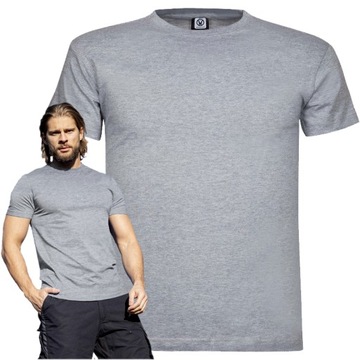 Koszulka Męska T-shirt Podkoszulek Bawełniany Ardon LIMA szary melanż XXL