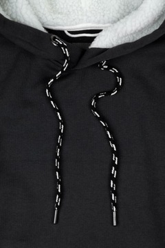 H&M Klasyczna Dresowa Bawełniana Męska Czarna Bluza z Kapturem Bawełna M
