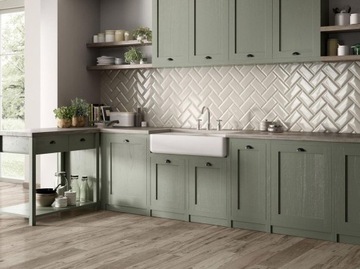 ГЛЯНЦЕВАЯ НАСТЕННАЯ ПЛИТКА БЕЛЫЙ КИРПИЧ 10X20 СОРТА 1