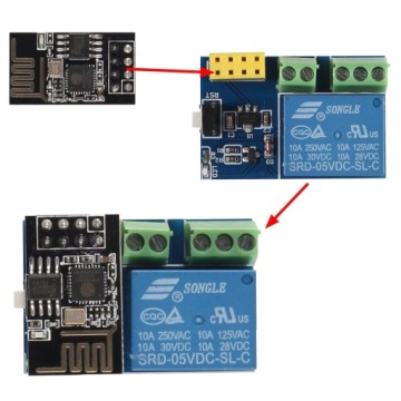 Модуль ESP-01S с WiFi реле ESP8266 Оптоизоляция ESP01 V4.0 250В 10А