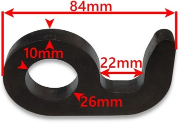 УСИЛЕННАЯ БОКОВАЯ ПЕТЛЯ НИЖНЯЯ ОТКРЫВАЮЩАЯСЯ СТЕРЖЕНЬ 25MM
