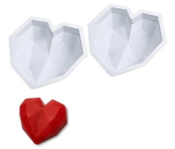 Forma silikonowa SERCE DIAMENT